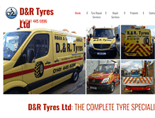 Tablet Screenshot of dandrtyres.com